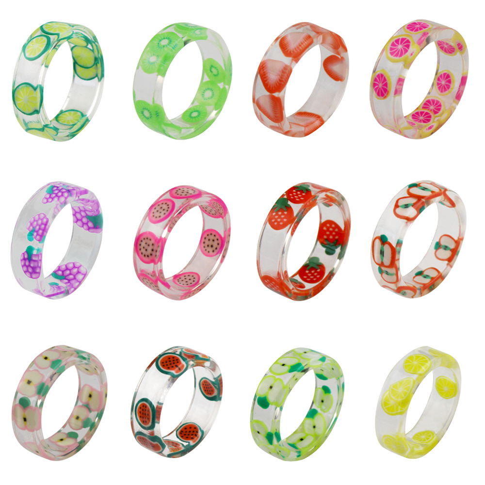 Nutrition And Fitness - Fruit Hars Ring Sieraden Anneaux voor