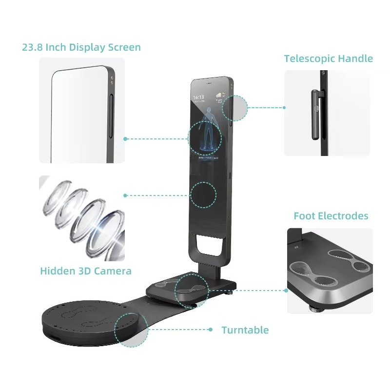 Nutrition And Fitness - Smart Fitness Mirror Body Scanner Voedingsanalysator